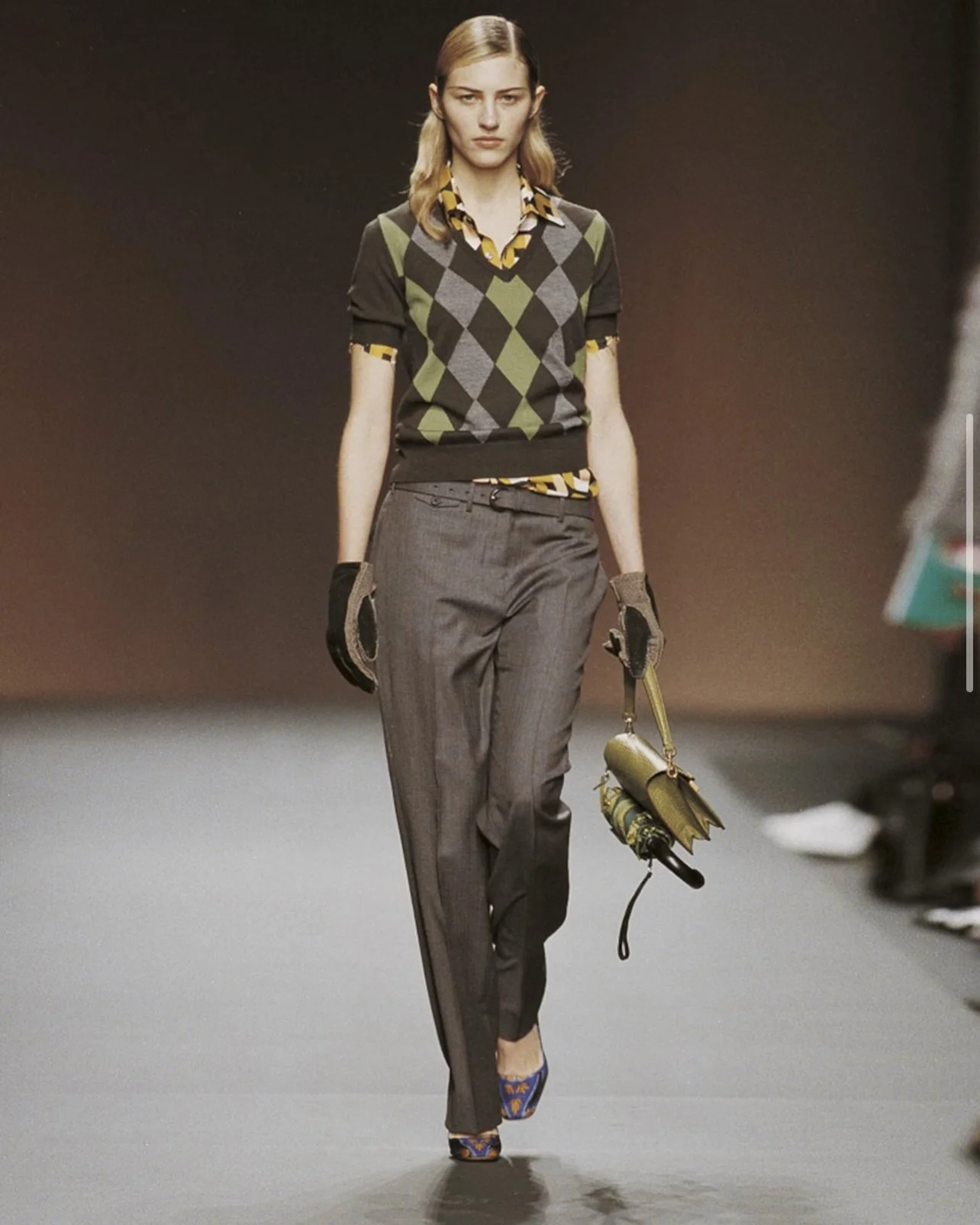 Prada F/W 2003 Vintage Argyle Sweater (S-L) — sororité.